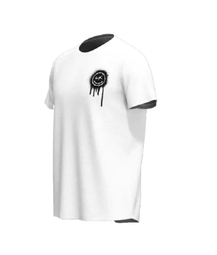 T Shirt Vrunk Stick The World Blanc (1)