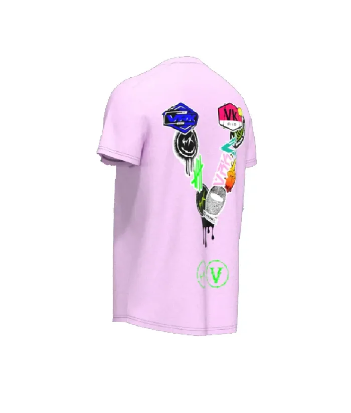 T Shirt Vrunk Stick The World rose (2)