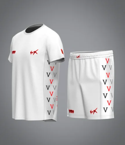 Ensemble Red Scarface Blanc