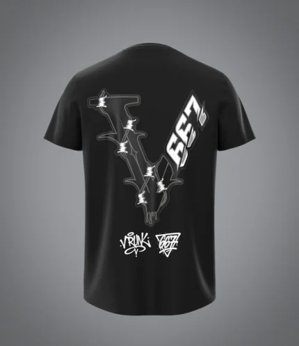 T shirt noir VRUNK X 667 f