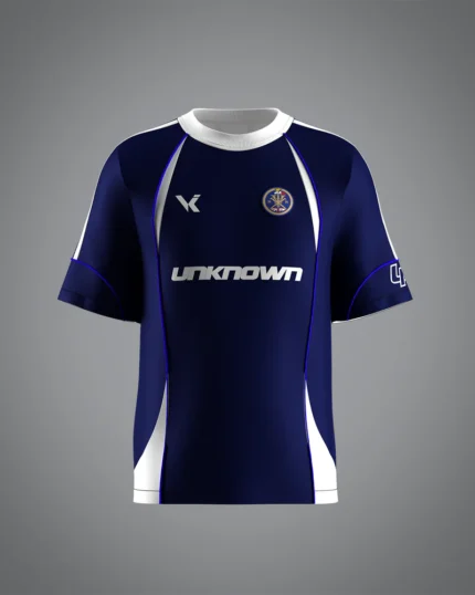 VRUNK X UNKNOWN FOOTBALL TEE BLUE